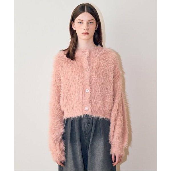 Mi-je / ミジェ シャギーショートカーディガン【韓国ファッション】