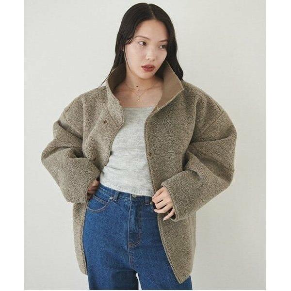 LUKU nari / ルクナーリ リバーシブルボアブルゾン