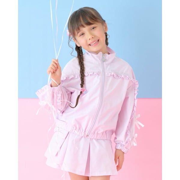 mezzo piano / メゾピアノ フリルリボンライン　ブルゾン