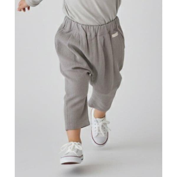 petit main / プティマイン 【防汚加工】楊柳クロップドパンツ