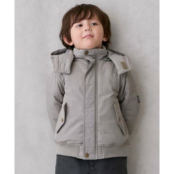 petit main / プティマイン 【洗える】MA1風フード取外ジャケット