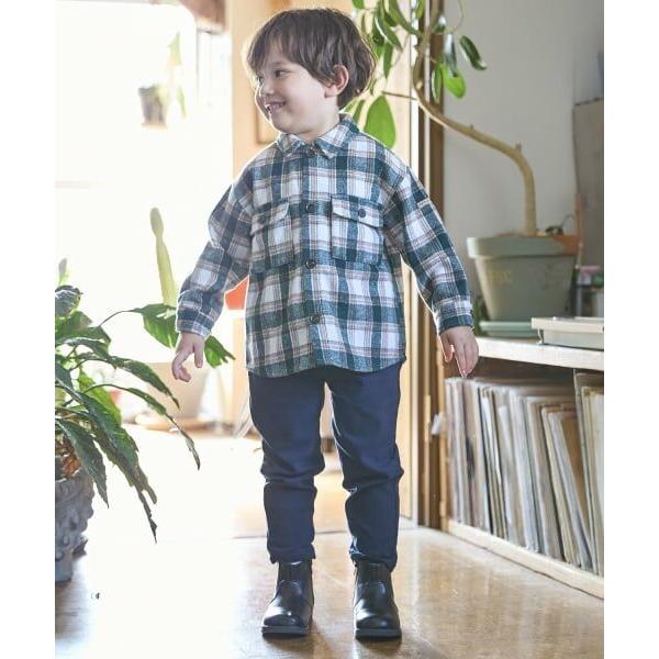 petit main / プティマイン 裏起毛のびのびストレッチパンツ