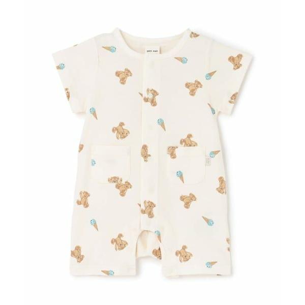 petit main / プティマイン 半袖カバーオール