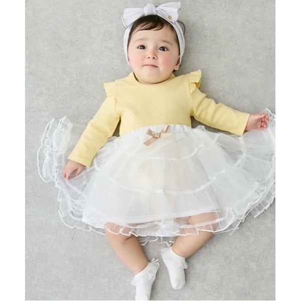 petit main / プティマイン チュールスカート＋ロンパースセット