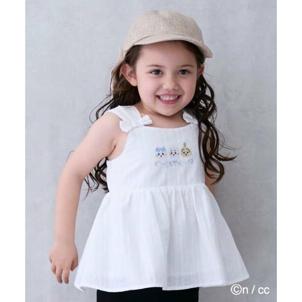 petit main / プティマイン 【ちいかわ】刺しゅうペプラムブラウス