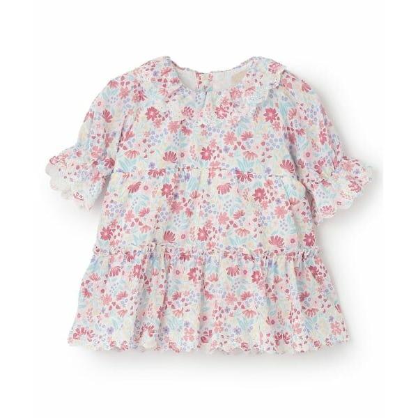 petit main / プティマイン 無地・花柄OPロンパース