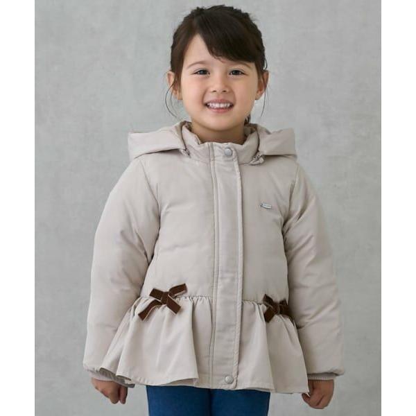 petit main / プティマイン 【あったか】ペプラムダウンジャケット