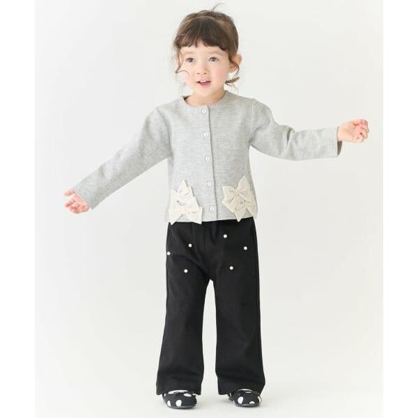 petit main / プティマイン パールつきカットパンツ