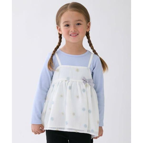 petit main / プティマイン 【リンク】花刺しゅうチュニックセット