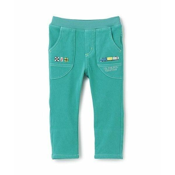 kladskap / クレードスコープ 電車刺しゅうロング丈ストレートパンツ