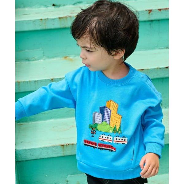 kladskap / クレードスコープ 電車と街サイドポケットトレーナー