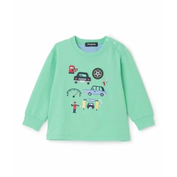 kladskap / クレードスコープ 乗り物アップリケ長袖Tシャツ【速乾】