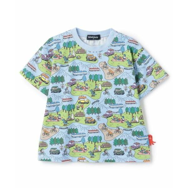 kladskap / クレードスコープ ピクニック総柄半袖Tシャツ【接触冷感・吸水速乾】