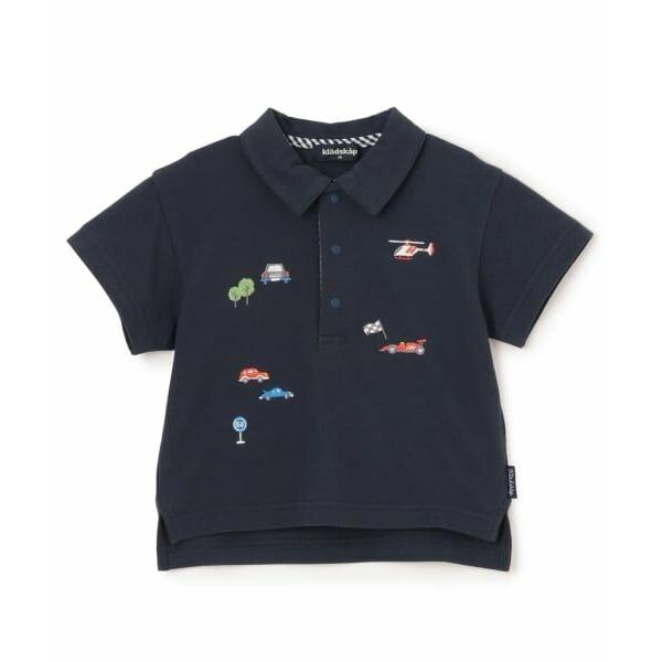 kladskap / クレードスコープ 乗り物刺しゅう半袖ポロシャツ