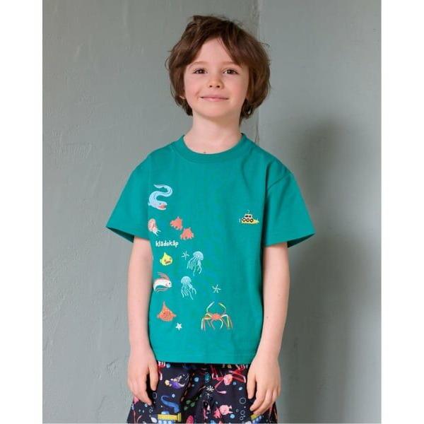 kladskap / クレードスコープ 蓄光深海魚刺しゅう半袖Tシャツ