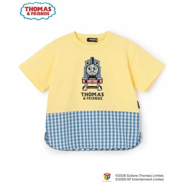 kladskap / クレードスコープ 【トーマス】チェック切替半袖Tシャツ【接触冷感・吸水速乾】