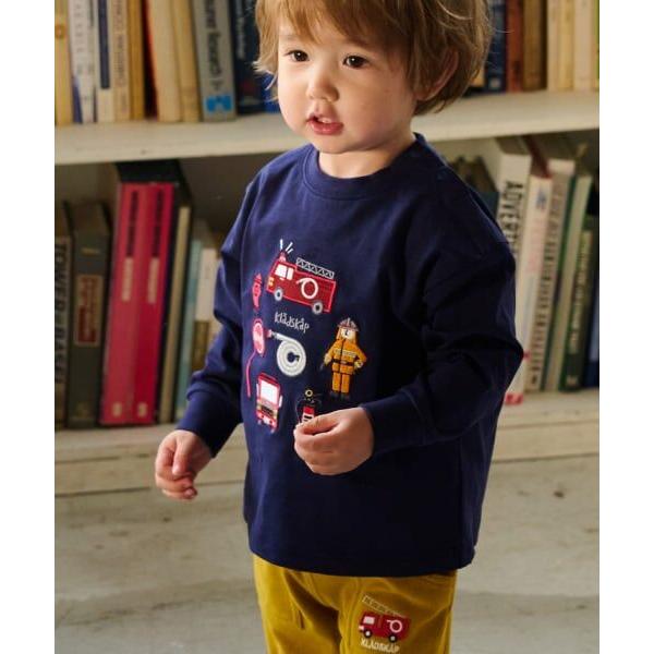 kladskap / クレードスコープ 働く人と乗り物長袖Tシャツ