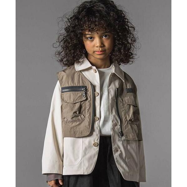 LIBERCORE par BEBE / リベルコア パル ベベ リップストップベスト付きストレッチ...