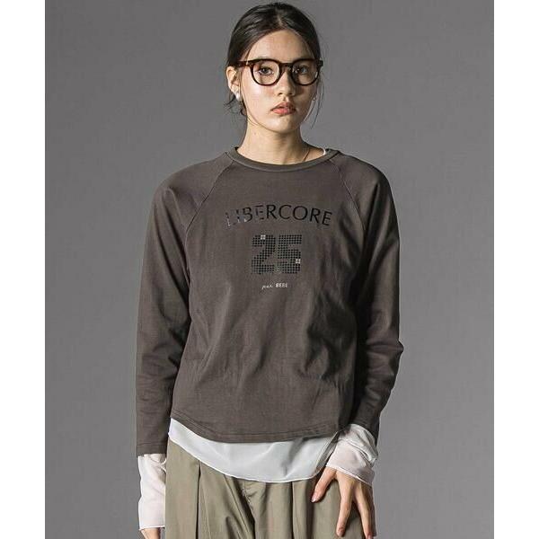 LIBERCORE par BEBE / リベルコア パル ベベ ナンバーロゴ入りTシャツ＋シアーT...