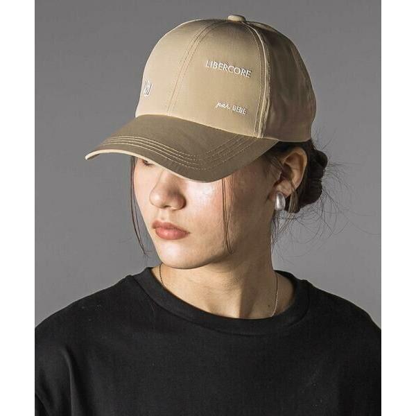 LIBERCORE par BEBE / リベルコア パル ベベ ロゴ刺しゅうタフタキャップ大人親子...