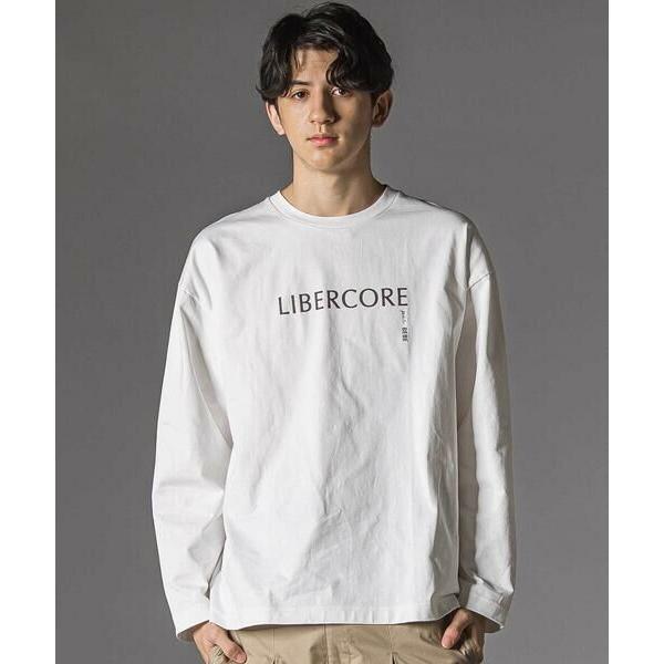 LIBERCORE par BEBE / リベルコア パル ベベ ヘビーオンス天竺長袖ロゴTシャツ大...