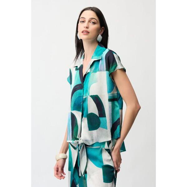 Joseph Ribkoff / ジョセフリブコフ Art Tops Green