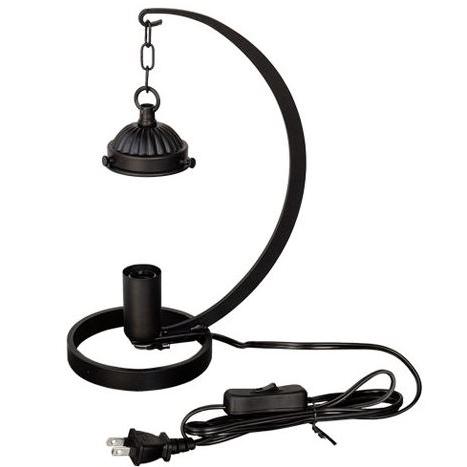 アイアン吊り型ランプベース053　E17配線済みステンドグラスランプトルコランプ等のワークショップハ...