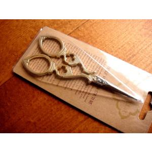 ★デザインシザーno,2GD　ナチュラルフレンチアンティーク系　ゴールド糸切バサミ鋏ハサミ雑貨通販【...