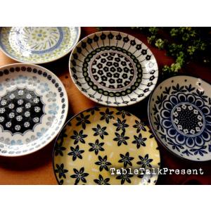 ★ポタリーフィールドパン皿5枚セット　ギフトにもオススメ♪美濃焼き国産　南仏北欧風デザイン　食器雑貨...