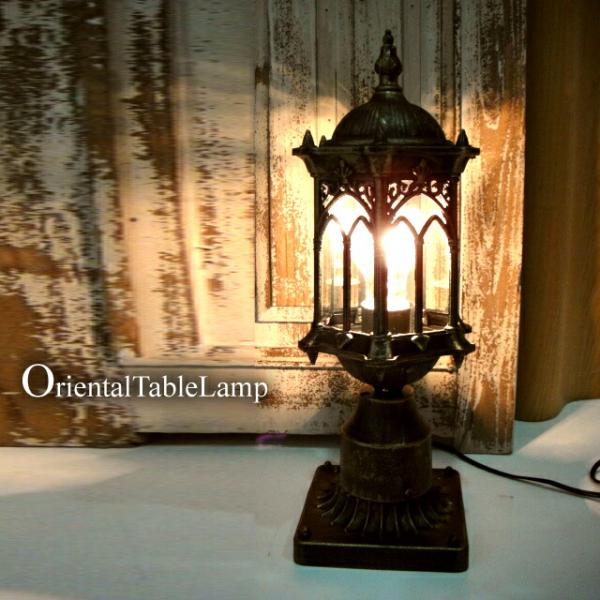 ★スタンドランプ　オリエンタル　アンティーク調テーブルランプ【RCP】