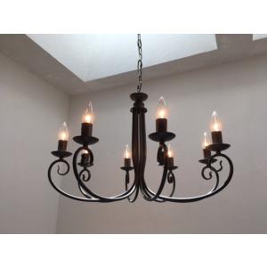 特価★送料無料★シャンデリア アンティーク 8灯 ヴィンテージグレー　インダストリアル　シャビー ヨ...