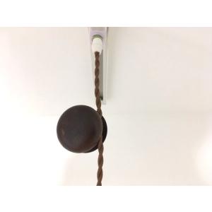 最安値挑戦中★コードリール　ブラウンウッド コードハンガー 　コード長調整　糸巻木製調整ケーブルリー...