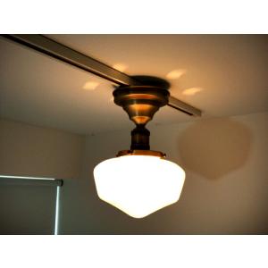 レトロアメリカンスタイルミルクガラスシーリングライト直径20cm 177 ペンダントライトペンダント...