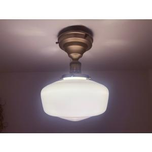 最安値挑戦中★レトロアメリカンスタイルミルクガラスシーリングライト直径23cm 175ホワイト白 ペ...