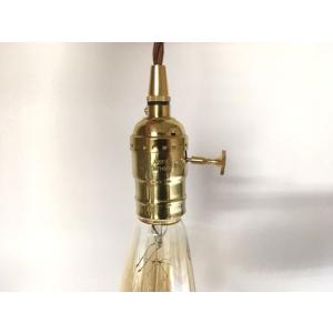 真鍮真鍮製 ノスタルジック ゴールド E26ソケットランプシェード1灯 ペンダントランプ灯具/LED...