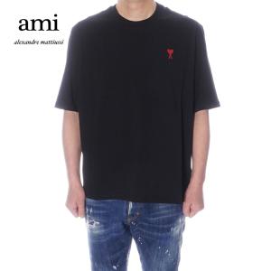 アミ AMI Tシャツ 半袖 ユニセックス ブラック BFUTS005.726 001｜selecty