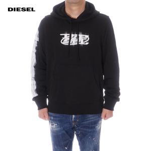 ディーゼル DIESEL プルオーバーパーカー スウェット メンズ ブラック A12273 0GEAD 9XX