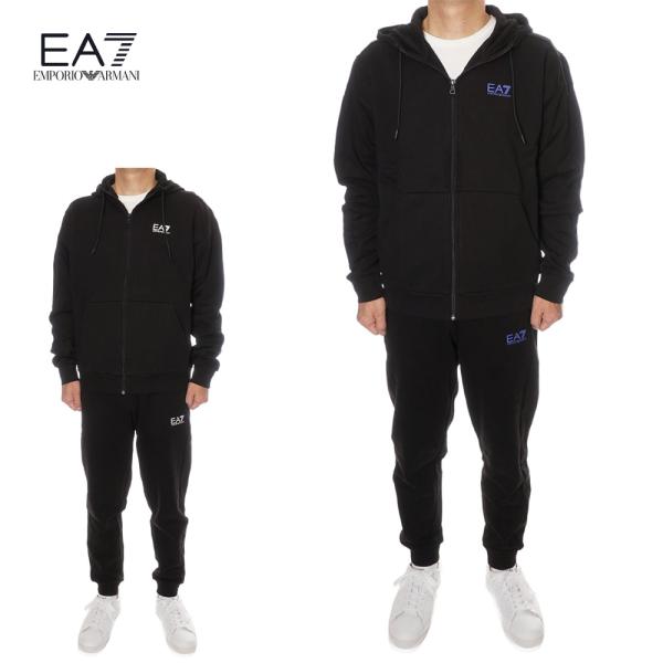 エンポリオ・アルマーニ EMPORIO ARMANI EA7 セットアップ ジップパーカー スウェッ...