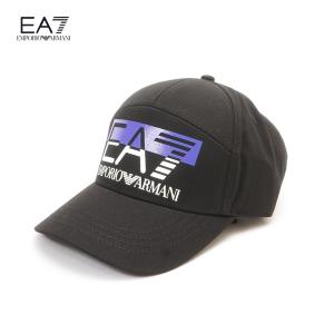 エンポリオ・アルマーニ EMPORIO ARMANI EA7 キャップ 帽子 メンズ ブラック 270194 3F100｜selecty