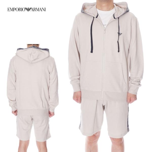 エンポリオ・アルマーニ EMPORIO ARMANI ジップパーカー ハーフパンツ セットアップ ス...