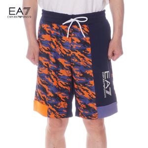 エンポリオ・アルマーニ  EMPORIO ARMANI EA7 スウェット ハーフパンツ メンズ ネイビー系 3DPS60 PJEQZ 2605｜selecty