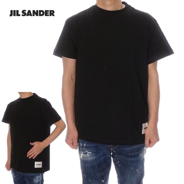 ジルサンダー JIL SANDER Tシャツ 半袖 メンズ ブラック J47GC0001 J4504...