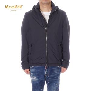 ムーレー MOORER フード付きジャケット メンズ ネイビー MOUGI100026 DUCCIO-SKT NAVY｜selecty