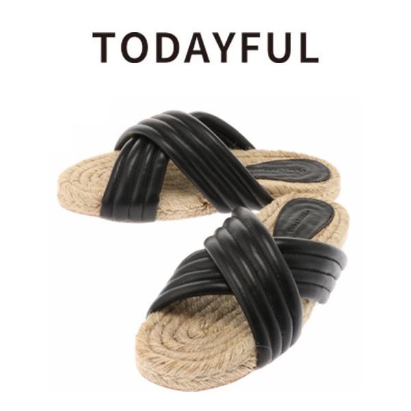 SALE50%OFF TODAYFUL トゥデイフル Cross Leather Sandals サ...