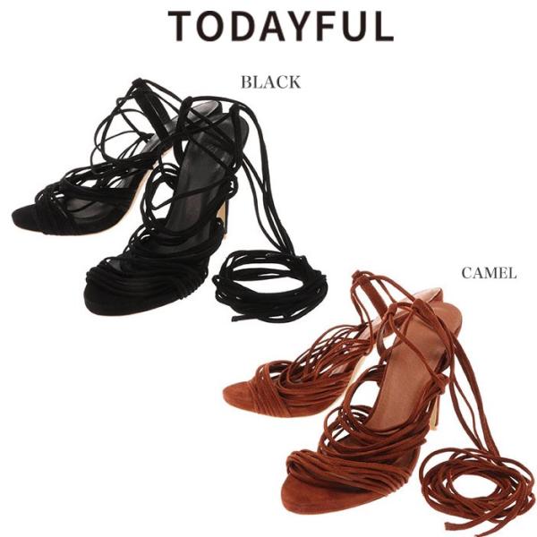 SALE50%OFF TODAYFUL トゥデイフル Suede Lace Up Sandals サ...