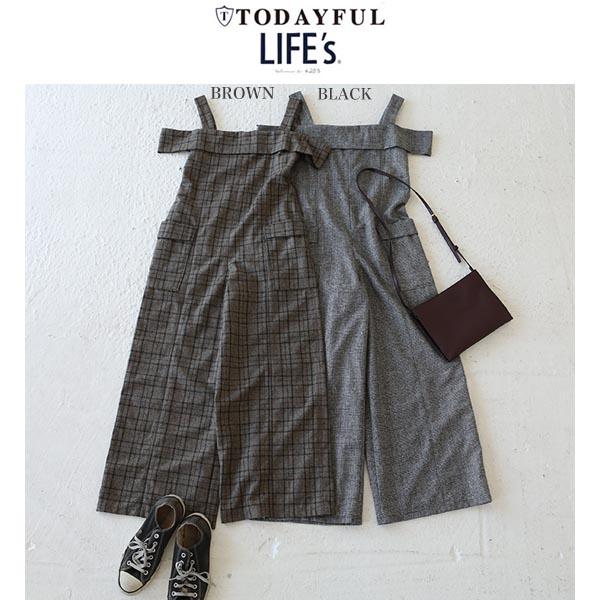 SALE50%OFF TODAYFUL トゥデイフル Offshoulder Check Combi...