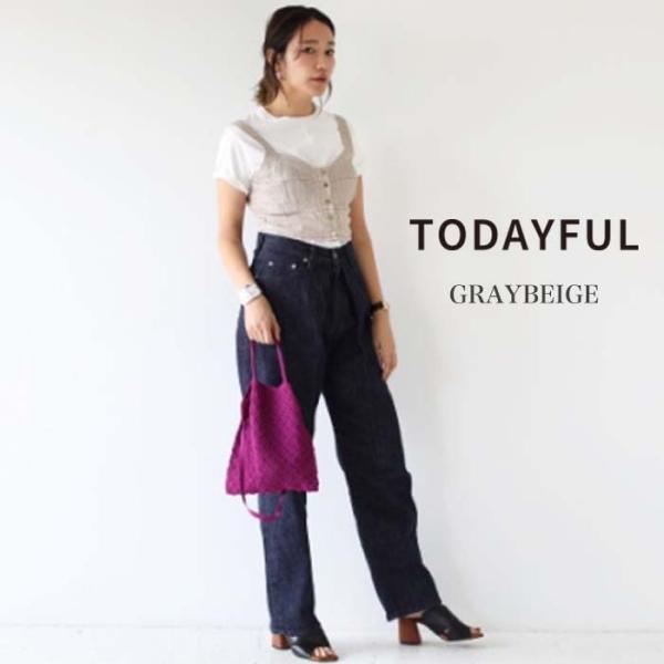 SALE50%OFF TODAYFUL トゥデイフル Linen Check Bustier リネン...
