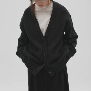 (予約) トゥデイフル Boyfriend Knit Cardigan ボーイフレンドニットカーディガン 12620530(10月下旬以降入荷) トップス 羽織 Vネック ミニマル TODAYFUL