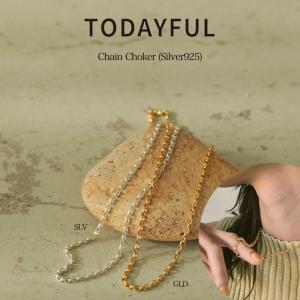 TODAYFUL 即日発送/TODAYFUL トゥデイフル Chain Choker (Silver925