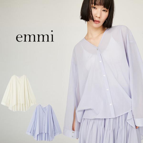 SALE50%OFF エミ アトリエ emmi atelier シアーボリュームシャツ 13wfb2...